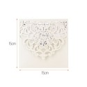 20Pcs Pearl Paper Laser Cut Wedding Invitation Cards Greeting Card Kits Event Party Supplies with Blank Inner Sheet