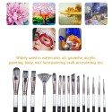 15pcs/set Artist Paint Brushes Set with Scraper Sponge Ball Carrying Case Professional Drawing Paintbrush Nylon Hair Wooden Handle for Artists Adults Students Beginners Art Supplies for Watercolor Acrylic Oil Gouache Face Body Painting