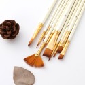 10pcs Paint Brushes Set Kit Multiple Mediums Brushes with Nylon Hair for Artist Acrylic Aquarelle Gouache Watercolor Oil Painting for Great Art Drawing Supplies