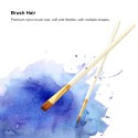 10pcs Paint Brushes Set Kit Multiple Mediums Brushes with Nylon Hair for Artist Acrylic Aquarelle Gouache Watercolor Oil Painting for Great Art Drawing Supplies