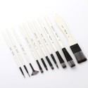 10pcs Paint Brushes Set Kit Multiple Mediums Brushes with Nylon Hair Carry Bag for Artist Acrylic Aquarelle Watercolor Gouache Oil Painting for Great Art Drawing Supplies