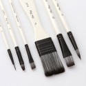 10pcs Paint Brushes Set Kit Multiple Mediums Brushes with Nylon Hair Carry Bag for Artist Acrylic Aquarelle Watercolor Gouache Oil Painting for Great Art Drawing Supplies