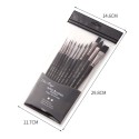 12pcs Professional Paint Brushes Nylon Hair Delicate Wooden Handle Paintbrush Painting Brushes Kit Gift for Artists Children Adults for Acrylic Oil Watercolor Gouache Body Face Miniature Detail Painting Arts Crafts Supplies