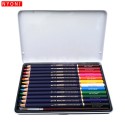 NYONI Professional Watercolor Pencils Set 12/24/36/48/72/100 Colored Pencils Water Soluble Color Pencils with Brush and Metal Box Art Supplies for Children Students Artists Adults for Drawing Sketching Painting Coloring Books