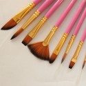 12pcs Paint Brushes Set Kit Artist Paintbrush Multiple Mediums Brushes with Nylon Hair for Artist Acrylic Aquarelle Watercolor Gouache Oil Painting for Great Art Drawing Supplies