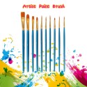 26pcs Paint Brushes Set Kit 20pcs Artist Paintbrush with 6pcs Palettes Multiple Mediums Brushes with Nylon Hair for Acrylic Aquarelle Watercolor Gouache Oil Painting for Great Art Drawing Supplies