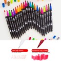 Dual Tip Brush Pens 120 Colors Art Markers Set with Brush and Fine Tips Colored Pen for Children Adults Artists Drawing Sketching Coloring Calligraphy Hand Lettering Journaling Planner Art Projects