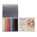 H&B 24 Colors Pencils Set Art Supplies Character Skin Tone Oily Colored Pencil Portrait Drawing Tool Great Gift for Adults Students Beginners And Artists