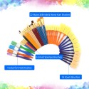 50PCS Paintbrushes All Purpose Washable Paint Brushes Set Artist Variety Value Pack Sponge Painting Brush Set Flat Round Angle Foam Tipped