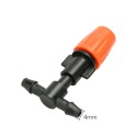 20pcs Small Size Plastic Adjustable Sprayer Nozzles Suits Garden Water Cooling Spray Sprinkler Nozzle Suit Drip Irrigation Pipe Equipment with Hose Connector