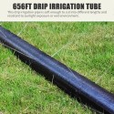 656FT Drip Irrigation Tube 3-5 Holes Drip Tape Distribution Tubing Agricultural Irrigation Drip Hoses Crops Plants Watering Tube Irrigation Hydroponics Dripline