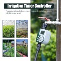 Irrigation Water Timer Controller Garden Electronic Programmable Automatic Watering Timer Waterproof Water Faucet To Hose Timer with LCD Display for Outdoor Parterre