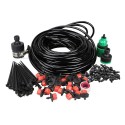 25MDIY Drip Irrigation System Automatic Watering Garden Hose Micro Drip Watering Kits with Adjustable Drippers