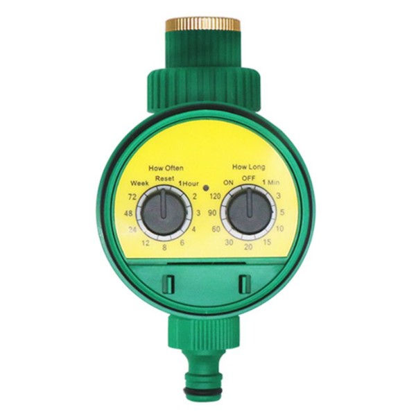 Analog Two Dial Water Timer Valve Automatic Electronic Garden Watering Tap Irrigation Controller