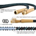 100ft Flexible Garden Water Hose Expandable Water Hose Nozzle with 10 Adjustable Watering Spray Patterns Brass Fittings Connectors for Watering Garden Cleaning Washing