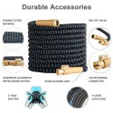 100ft Flexible Garden Water Hose Expandable Water Hose Nozzle with 10 Adjustable Watering Spray Patterns Brass Fittings Connectors for Watering Garden Cleaning Washing