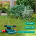 Garden Sprinkler Lawn Sprinkler Automatic 360 Degree Rotating Irrigation Sprinkler System Water Sprinklers for Yard Lawn with 12 Spray Nozzles