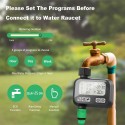 Smart Irrigation Water Timer Controller Waterproof & Programmable Automatic Watering Timer for 3 Independent Modes Outdoor Garden Parterre