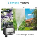 Smart Irrigation Water Timer Controller Waterproof & Programmable Automatic Watering Timer for 3 Independent Modes Outdoor Garden Parterre