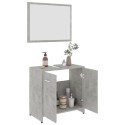 Bathroom Furniture Set Concrete Grey Chipboard