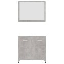 Bathroom Furniture Set Concrete Grey Chipboard