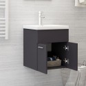 Sink Cabinet Grey 41x38.5x46 cm Chipboard