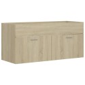 Sink Cabinet Sonoma Oak 100x38.5x46 cm Chipboard