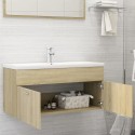 Sink Cabinet Sonoma Oak 100x38.5x46 cm Chipboard