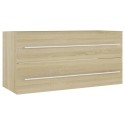 Sink Cabinet Sonoma Oak 100x38.5x48 cm Chipboard