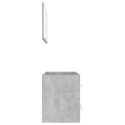 2 Piece Bathroom Furniture Set Concrete Grey Chipboard