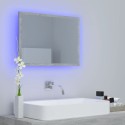 LED Bathroom Mirror Concrete Grey 60x8.5x37 cm Chipboard