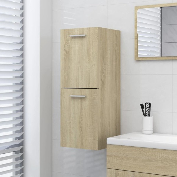 Bathroom Cabinet Sonoma Oak 30x30x80 cm Chipboard