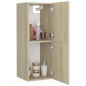 Bathroom Cabinet Sonoma Oak 30x30x80 cm Chipboard