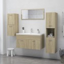 Bathroom Cabinet Sonoma Oak 30x30x80 cm Chipboard