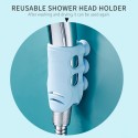 Shower Head Holder Suction Cup Handheld Showerhead Bracket Wall Mounted Handheld Shower Holders TPR Showerhead Bracket Replacement for Bathroom Bathtub