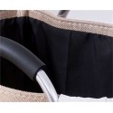 Foldable Hand-held Linen Laundry Basket For Household Laundry  Light Grey