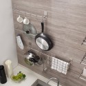 Towel Rack Towel Shelf Stainless Steel Towel Bar Hanger Storage Organizer Stainless Steel Wall Mount Bathroom Towel Bar