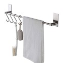 Towel Rack Towel Shelf Stainless Steel Towel Bar Hanger Storage Organizer Stainless Steel Wall Mount Bathroom Towel Bar