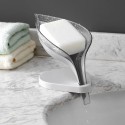 Soap Dish with Suction Cup Base Shower Soap Holder Bathroom Tub Draining Water Soap Box Soap Case Kitchen Sink Counter Soap Case