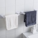 Towel Bar Bath Towel Clothes Hanger Nail-free Wall Mount Towel Rack Holder for Bathroom Kitchen Towel Storage Self