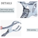 Stainless Steel Cloth Drying Clips Big Cloth Blanket Clamp Windproof Spring Clip Grip 5 count