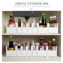 Desktop Storage Bin Home Freezer Organizers Food Storage Bin Kitchen Storage Container for Kitchen Cabinet Pantry Organization