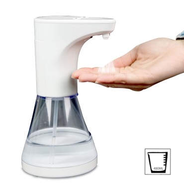 480mL Automatic Soap Dispenser Spray Type Touchless Soap Dispensers with IR Sensor Rinse-free Sanitizer Dispenser for Home Commercial Use