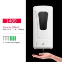 Fengjie Bathroom Touchless Hand Soap Machine Wall-mounted Foam Sanitizer Spray Hand Hygiene Automatic Sensor Hand Cleaner Induction Soap Dispenser Machine 1000ML (Batteries not included)