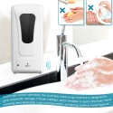 Fengjie Bathroom Touchless Hand Soap Machine Wall-mounted Foam Sanitizer Spray Hand Hygiene Automatic Sensor Hand Cleaner Induction Soap Dispenser Machine 1000ML (Batteries not included)