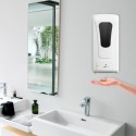 Fengjie Bathroom Touchless Hand Soap Machine Wall-mounted Foam Sanitizer Spray Hand Hygiene Automatic Sensor Hand Cleaner Induction Soap Dispenser Machine 1000ML (Batteries not included)