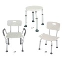 Adjustable Height Elderly Bath Tub Shower Chair Bench Stool Seat Non-slip