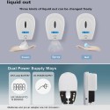 1000ML Automatic Soap Dispenser Wall-mounted Touchless Spray/ Gel/ Foaming Soap Dispenser Automatic Temperature Measurement High Temperature Alarm with Infrared Motion Sensor LCD Screen for Home Office Hotel Bathroom Kitchen