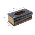 Elegant Antique Book Napkin Holder Novelty Tissue Box Holder for Home Restaurant