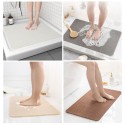 24 x 16 Inch Shower Mat Non Slip Bathtub Mat Water Absorbent Door Mat Quick Drying PVC Loofah Bathmat Machine-Washable for Bathroom Bedroom Kitchen